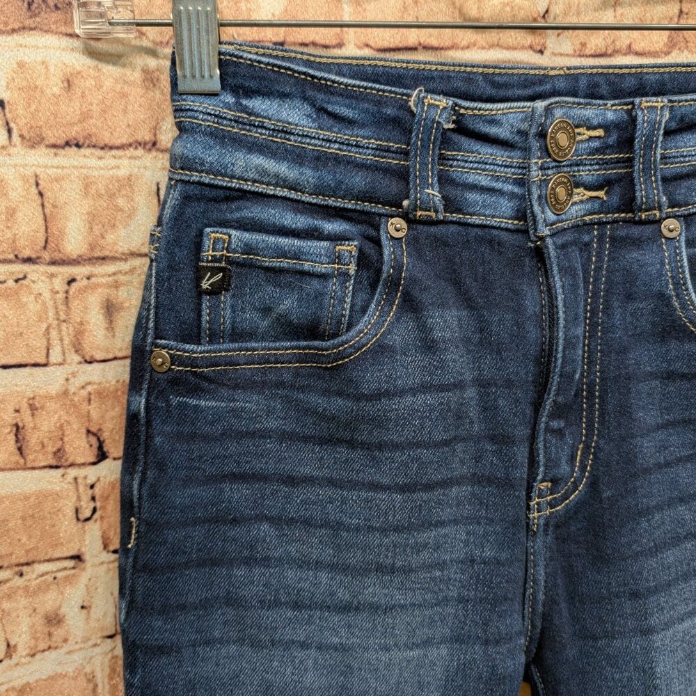 KanCan Jean High Rise Ripped Cropped Size 24 - Picture 7 of 15